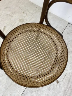 Pamono Bentwood Desk Chair with Rattan Seat by Thonet for Ligna, 1900s