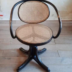 Pamono Bentwood No. 5501 Swivel Chair from Thonet, 1980s