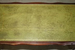 Pamono Bevan Funnell Coffee Table in Green Leather and Beech Wood Online