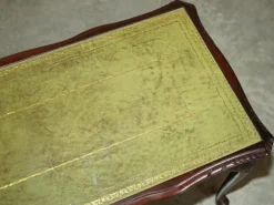 Pamono Bevan Funnell Coffee Table in Green Leather and Beech Wood Online