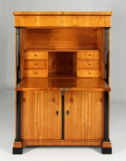 Pamono Biedermeier Cherrywood Secretary, 1830s Clearance