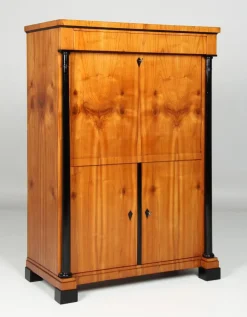 Pamono Biedermeier Cherrywood Secretary, 1830s Clearance