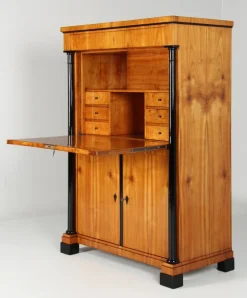 Pamono Biedermeier Cherrywood Secretary, 1830s Clearance