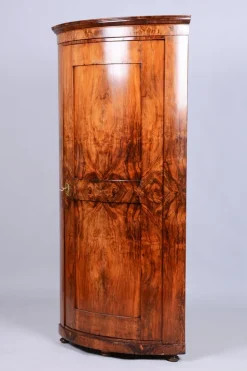 Pamono Biedermeier Corner Cabinet in Walnut, Austria, 1830s Discount
