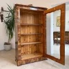 Pamono Biedermeier Display Cabinet in Glass Hot