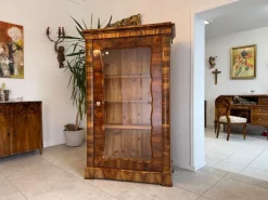 Pamono Biedermeier Display Cabinet in Glass Hot