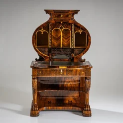 Pamono Biedermeier Lyra Secretaire Desk, 1830 Discount