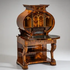 Pamono Biedermeier Lyra Secretaire Desk, 1830 Discount