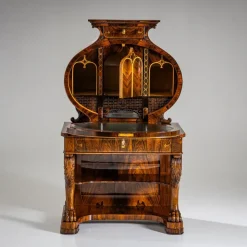 Pamono Biedermeier Lyra Secretaire Desk, 1830 Discount