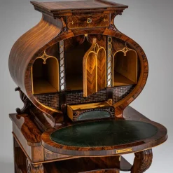 Pamono Biedermeier Lyra Secretaire Desk, 1830 Discount