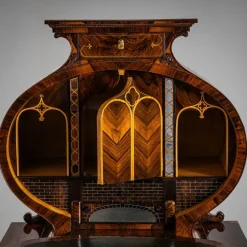 Pamono Biedermeier Lyra Secretaire Desk, 1830 Discount