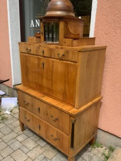 Pamono Biedermeier Pearwood Secretary, 1800s