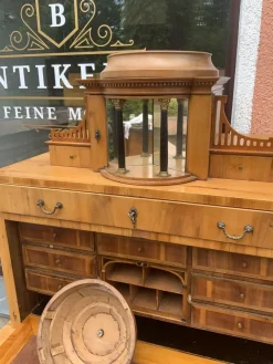 Pamono Biedermeier Pearwood Secretary, 1800s