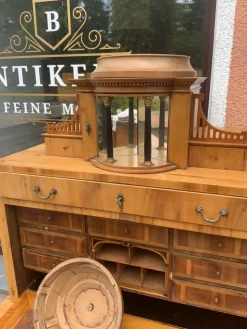 Pamono Biedermeier Pearwood Secretary, 1800s