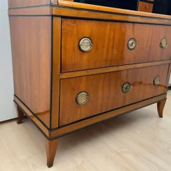 Pamono Biedermeier Roll-Top Desk in Cherry Veneer and Brass, 1820 Outlet