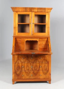 Pamono Biedermeier Secretaire with Brass Handles, 1845 Discount