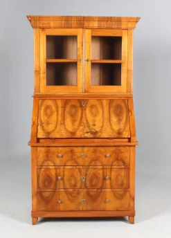 Pamono Biedermeier Secretaire with Brass Handles, 1845 Discount