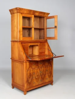 Pamono Biedermeier Secretaire with Brass Handles, 1845 Discount