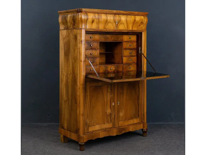 Pamono Biedermeier Secretary in Walnut