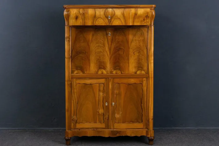Pamono Biedermeier Secretary in Walnut