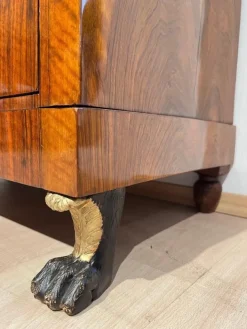 Pamono Biedermeier Secretary in Walnut and Maple, 1820 Clearance