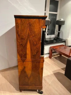 Pamono Biedermeier Secretary in Walnut and Maple, 1820 Clearance