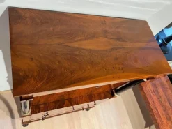 Pamono Biedermeier Secretary in Walnut and Maple, 1820 Clearance