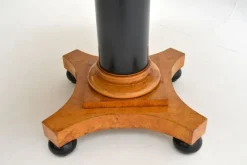 Pamono Biedermeier Swedish Birch & Ebony Coffee Table, 1840s New