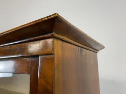 Pamono Biedermeier Walnut Display Cabinet Outlet