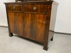 Pamono Biedermeier Walnut Display Cabinet Outlet