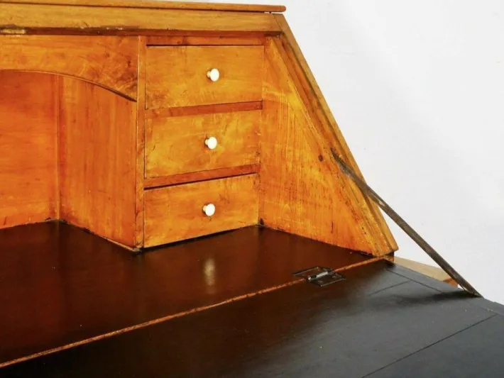 Pamono Biedermeier Walnut Folding Secretaire