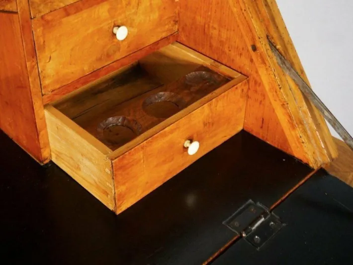 Pamono Biedermeier Walnut Folding Secretaire