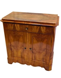Pamono Biedermeier Walnut Half Cabinet, 19th Century Online