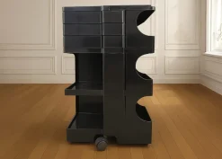 Pamono Black Boby Cart by Joe Colombo for Bieffeplast Online