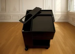 Pamono Black Boby Cart by Joe Colombo for Bieffeplast Online