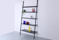 Pamono Black John Ild Shelving System by Philippe Starck for Disform, 1970s Clearance