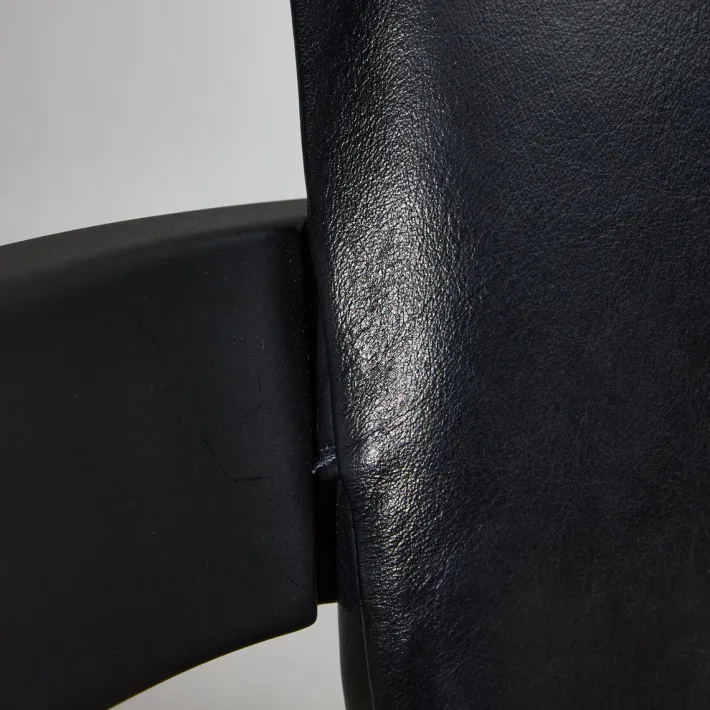 Pamono Black Leather Ergonomic Chair by Peter Opsvik for Stokke, 1983 Clearance