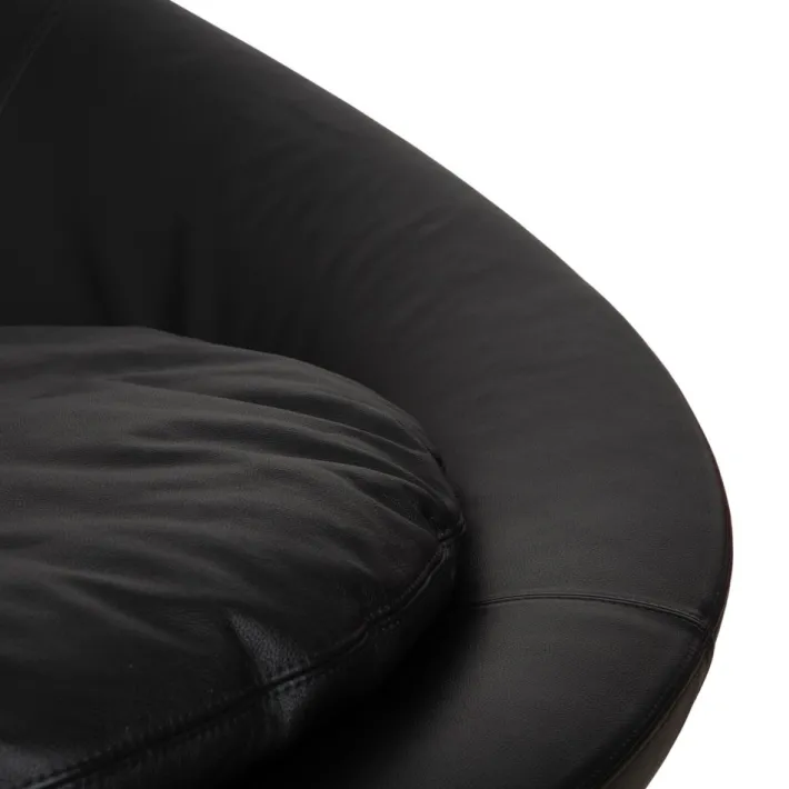 Pamono Black Leather 2-Seater Sofa by Désirée Lacoon Discount