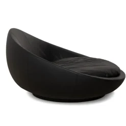 Pamono Black Leather 2-Seater Sofa by Désirée Lacoon Discount