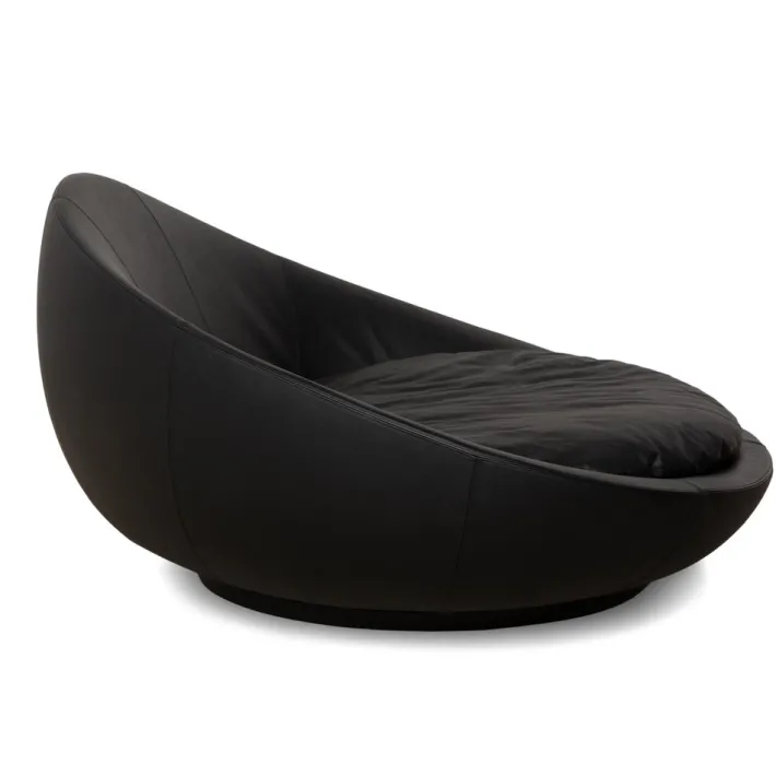 Pamono Black Leather 2-Seater Sofa by Désirée Lacoon Discount