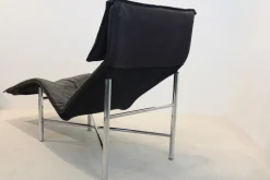 Pamono Black Leather Skye Chaise Longue by Tord Björklund for Ikea, 1970s Discount