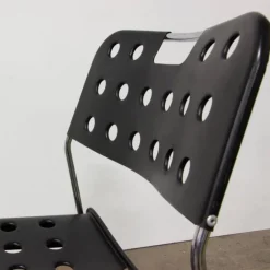 Pamono Black Omstak Stacking Chair by Rodney Kinsman for Bieffeplast, 1970s Sale
