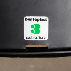 Pamono Black Omstak Stacking Chair by Rodney Kinsman for Bieffeplast, 1970s Sale