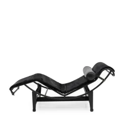 Pamono Black Ponyskin LC4 Chaise Lounge by Le Corbusier for Cassina, 1990s Outlet