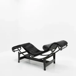 Pamono Black Ponyskin LC4 Chaise Lounge by Le Corbusier for Cassina, 1990s Outlet