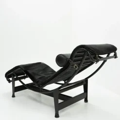 Pamono Black Ponyskin LC4 Chaise Lounge by Le Corbusier for Cassina, 1990s Outlet