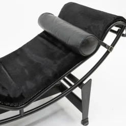 Pamono Black Ponyskin LC4 Chaise Lounge by Le Corbusier for Cassina, 1990s Outlet