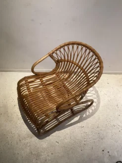 Pamono Blond Rattan Chair, Italy Sale