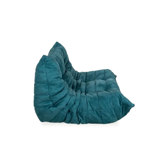 Pamono Blue Fabric Togo 2-Seater Sofa by Michel Ducaroy for Ligne Roset Hot