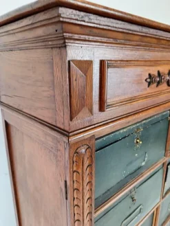 Pamono Blue Filing Cabinet in Oak Discount